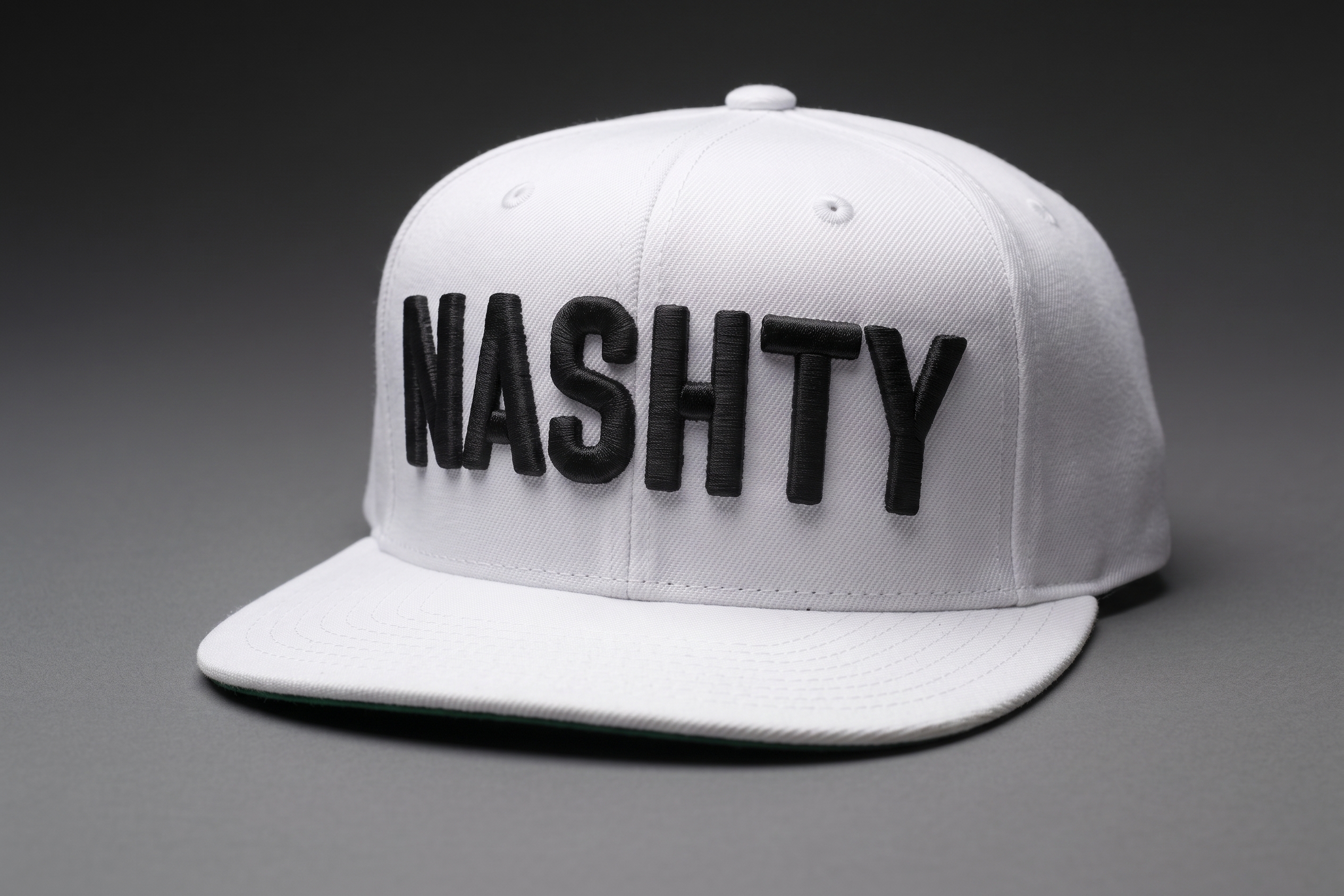 NASHTY White w/ Black Letters